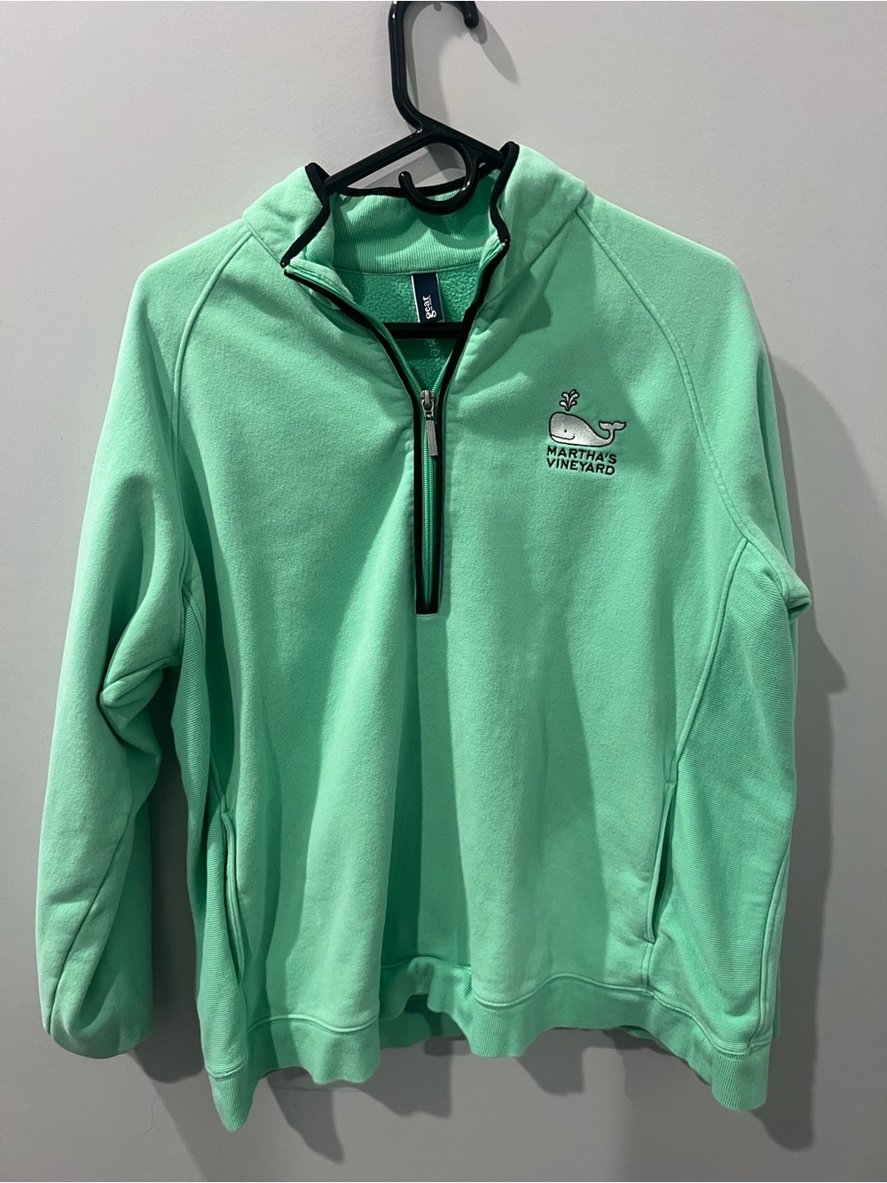 Gear For Sports Mint Green Quarter-Zip Pullover with Black Trim